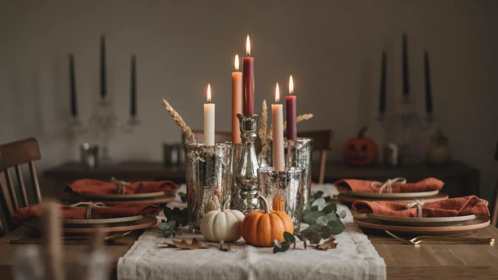 Mercury Glass Candle Holders