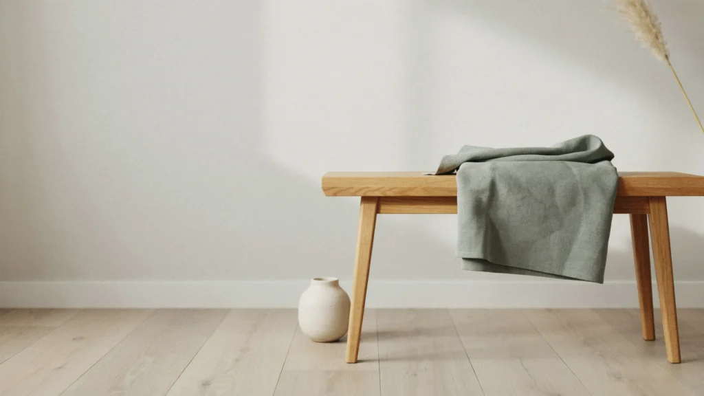 Minimal Japandi Throw Style