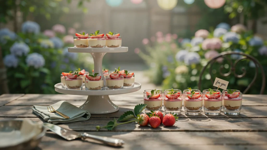 Offer Mini Cheesecakes for Dessert