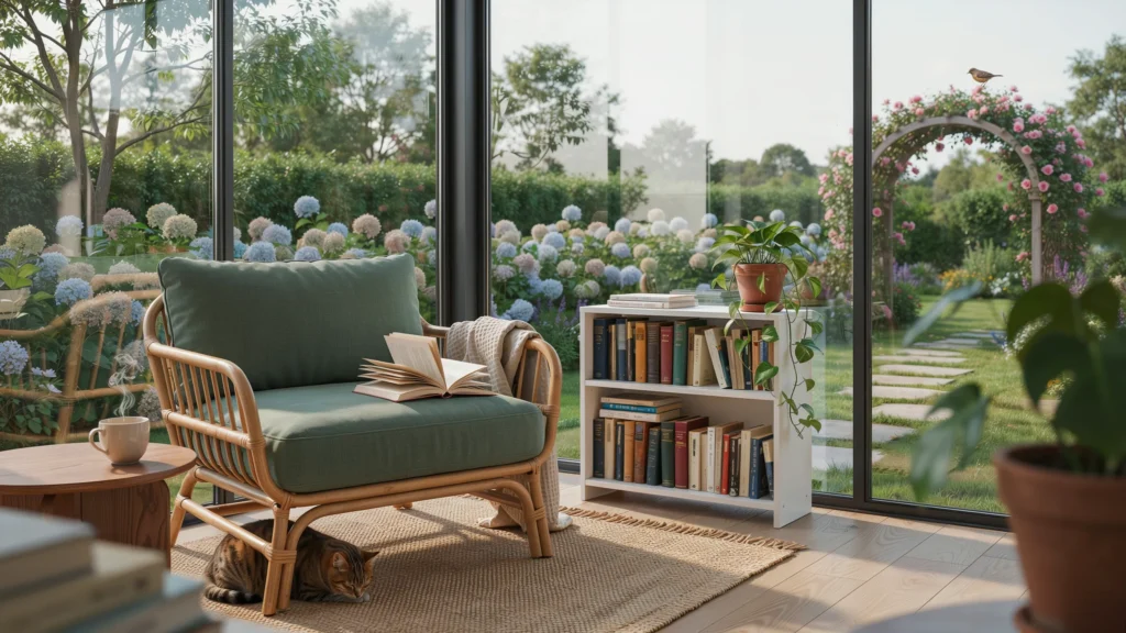 Outdoor or Sunroom Reading Nook