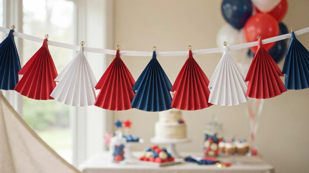 Paper Fan Garland