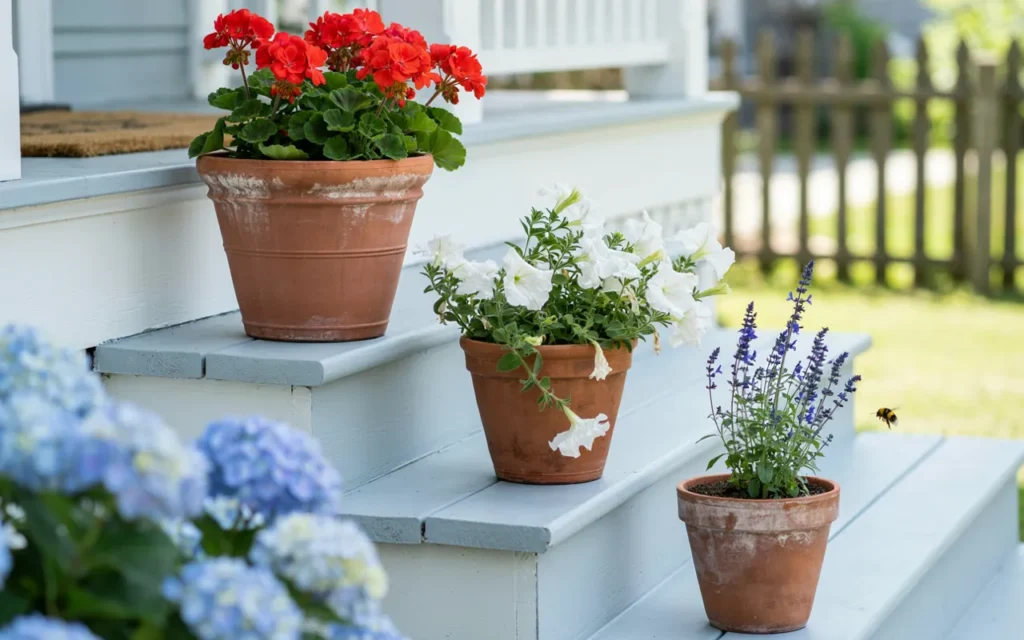 Patriotic Planters and Flower Arrangements