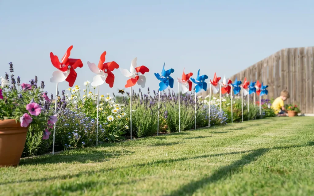 Pinwheel Garden Border