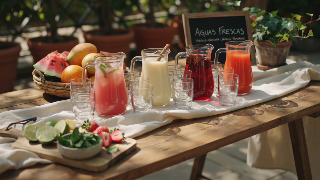 Serve Refreshing Aguas Frescas
