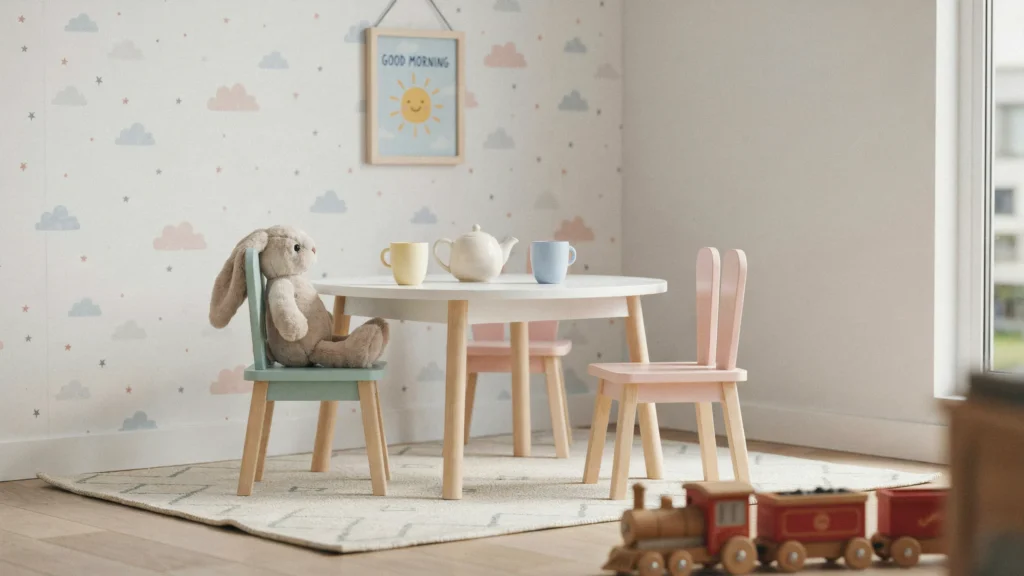 Set Up a Kid-Sized Table and Chairs