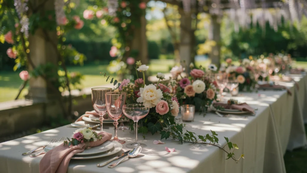 Set an Elegant Floral Table