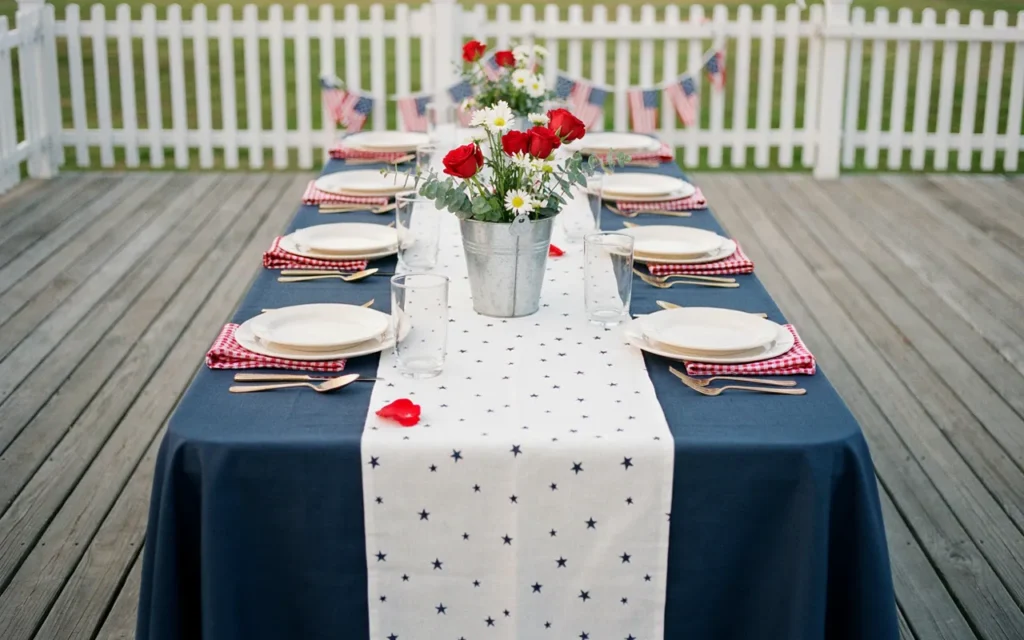 Star-Spangled Outdoor Tablescape