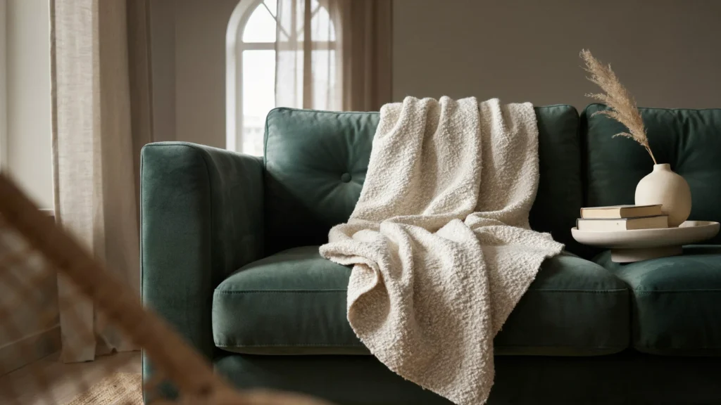 Textured Bouclé Throw