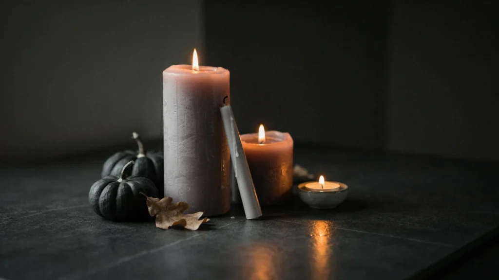 Use Grey and Neutral Candles With Simple Details