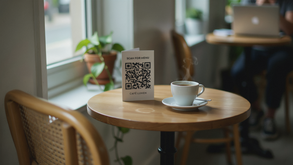 Use a Digital Menu Board or QR Code Display