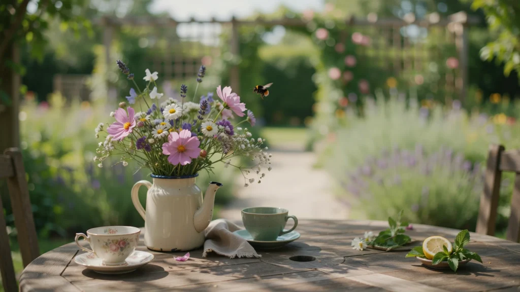 Use a Teapot as a Centerpiece
