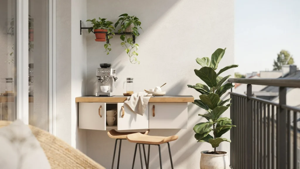 1. Add a Slim Kitchen Counter