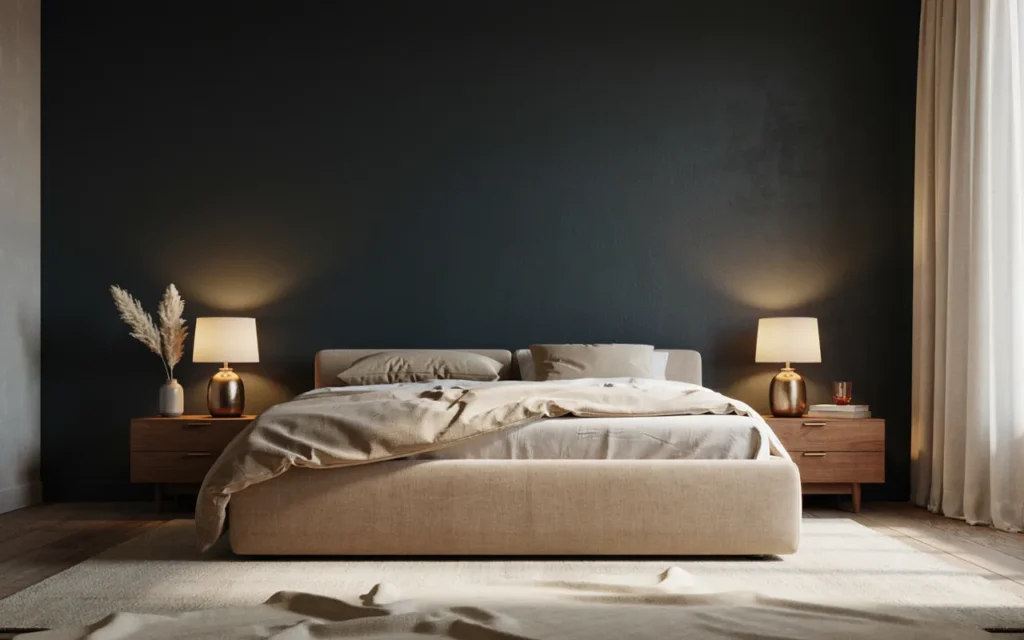 1. Create a Matte Black Feature Wall