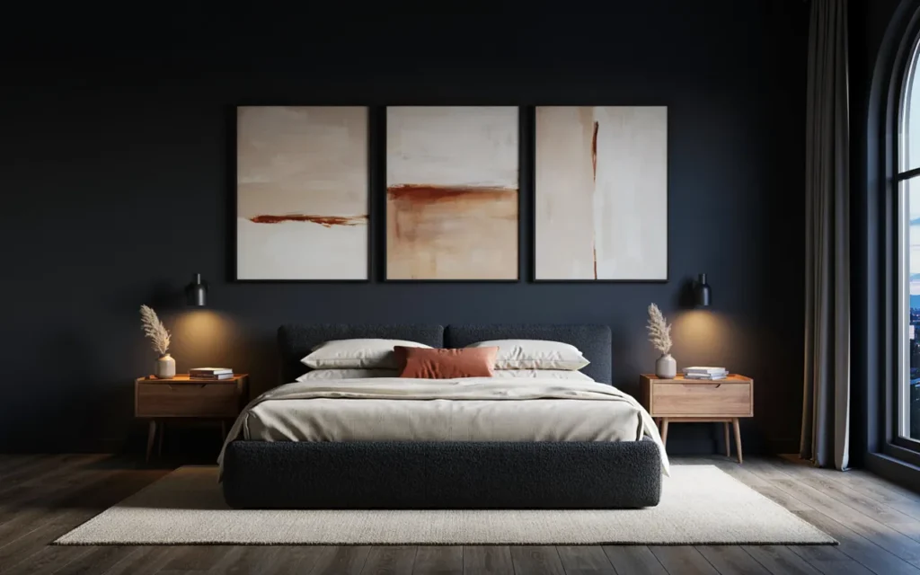 10. Add Large Artwork Over the Bed