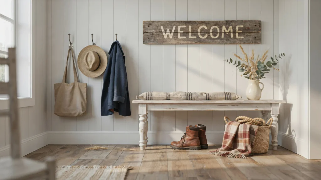 10. Display a Vintage or Custom Sign