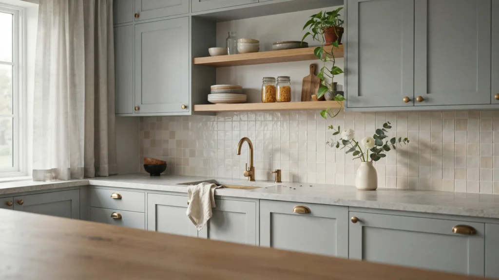 10. Sage Gray in the Kitchen