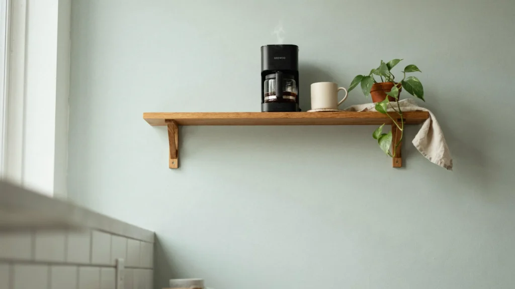 11. Fold-Down Wall Shelf