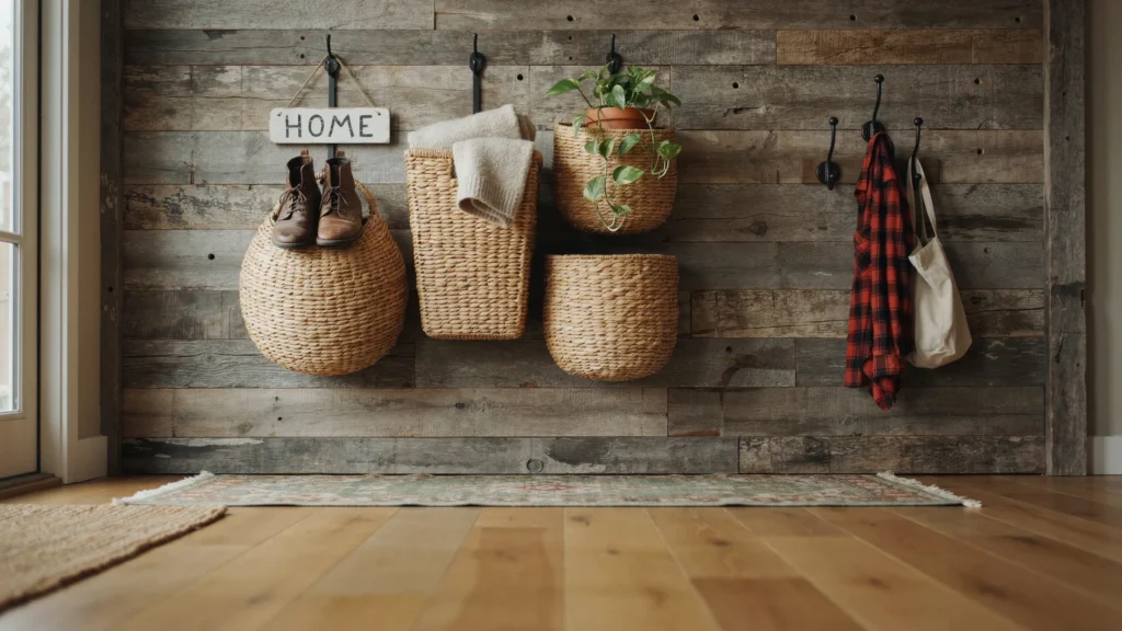 11. Mount Wall Baskets for Storage with Style
