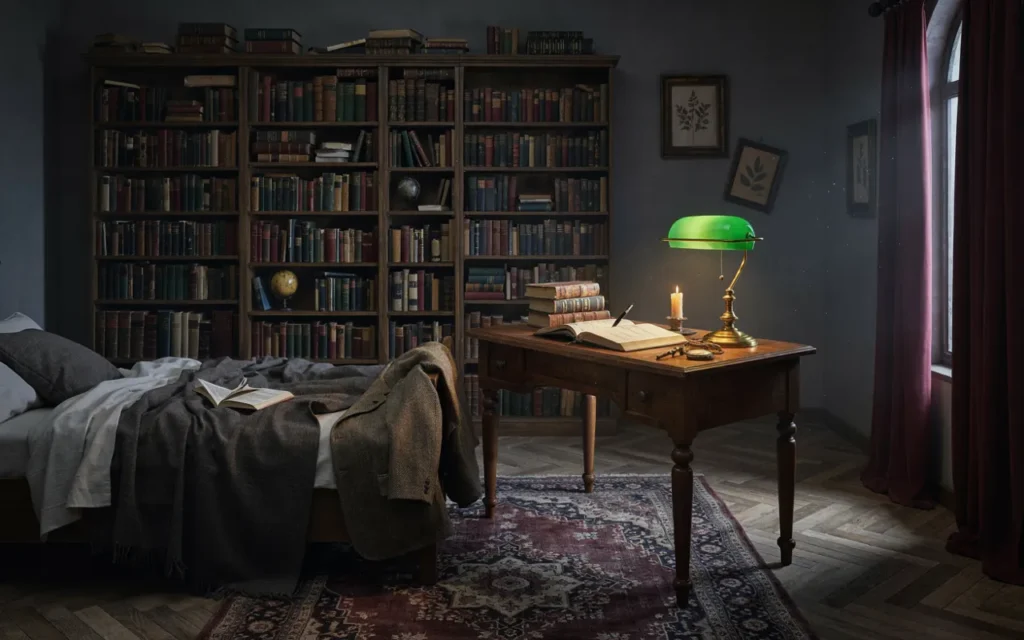 12. Dark Academia Boys Bedroom