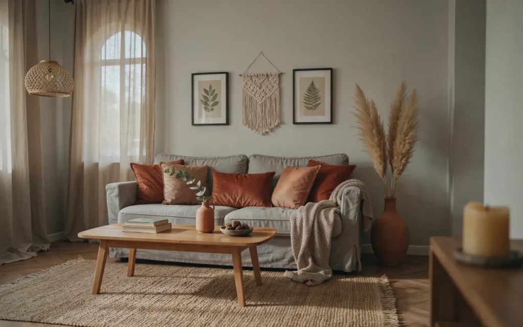 12. Mix Grey With Terracotta Accents