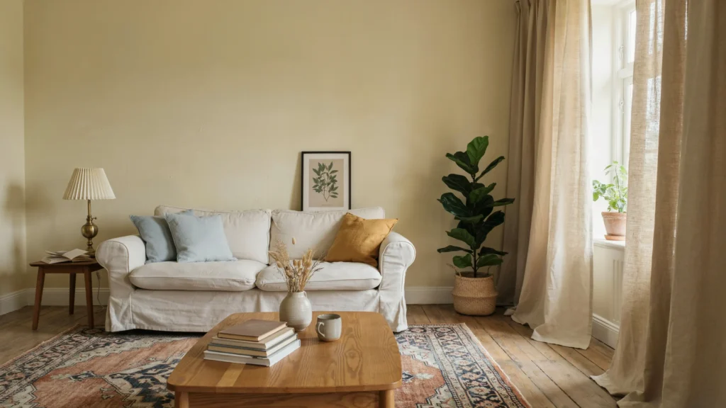12. Pale Yellow for a Cheerful Home