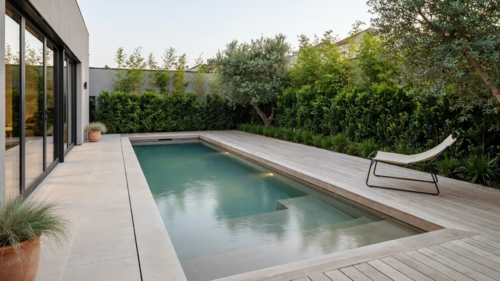 12. Try a Narrow Rectangular Pool