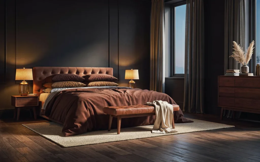 13. Choose Black and Warm Brown