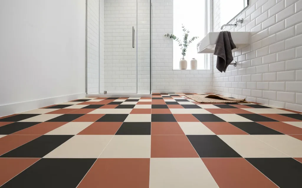 13. Layer in Playful Patterned Flooring