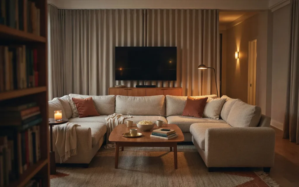 14. U-Shaped Sectional for Movie Nights