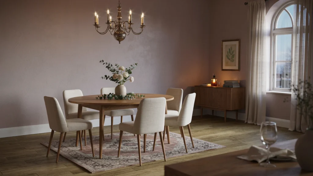 15. Dusty Mauve for the Dining Room