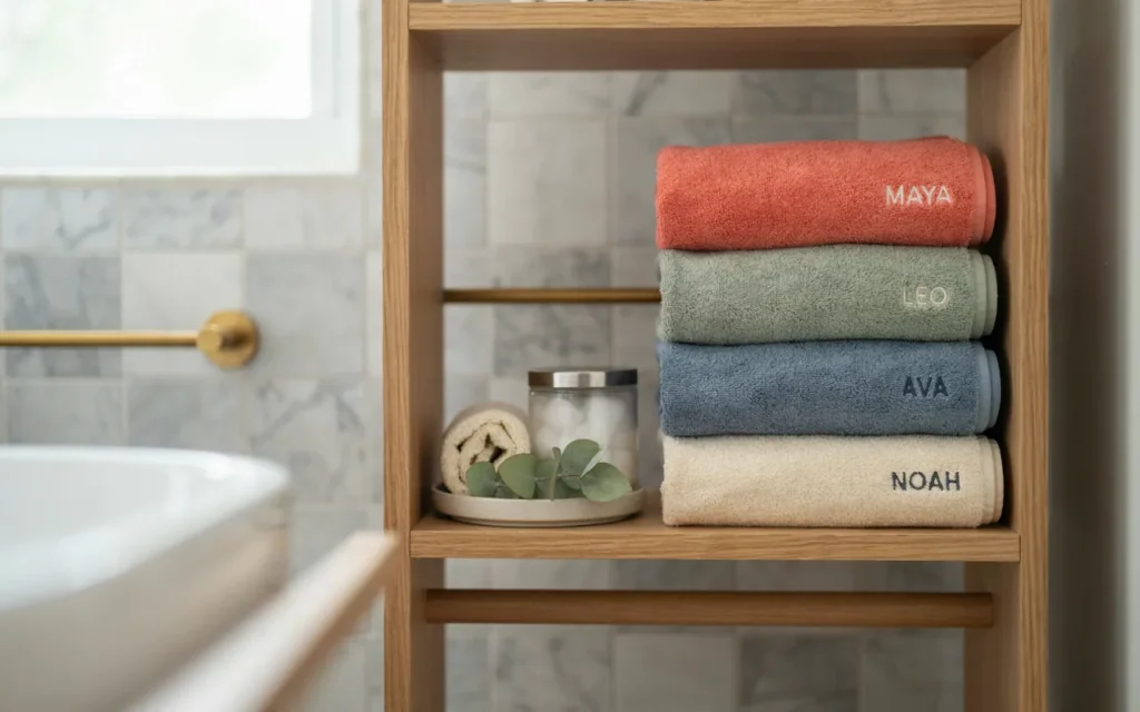 15. Finish the Look With Personalized Towels