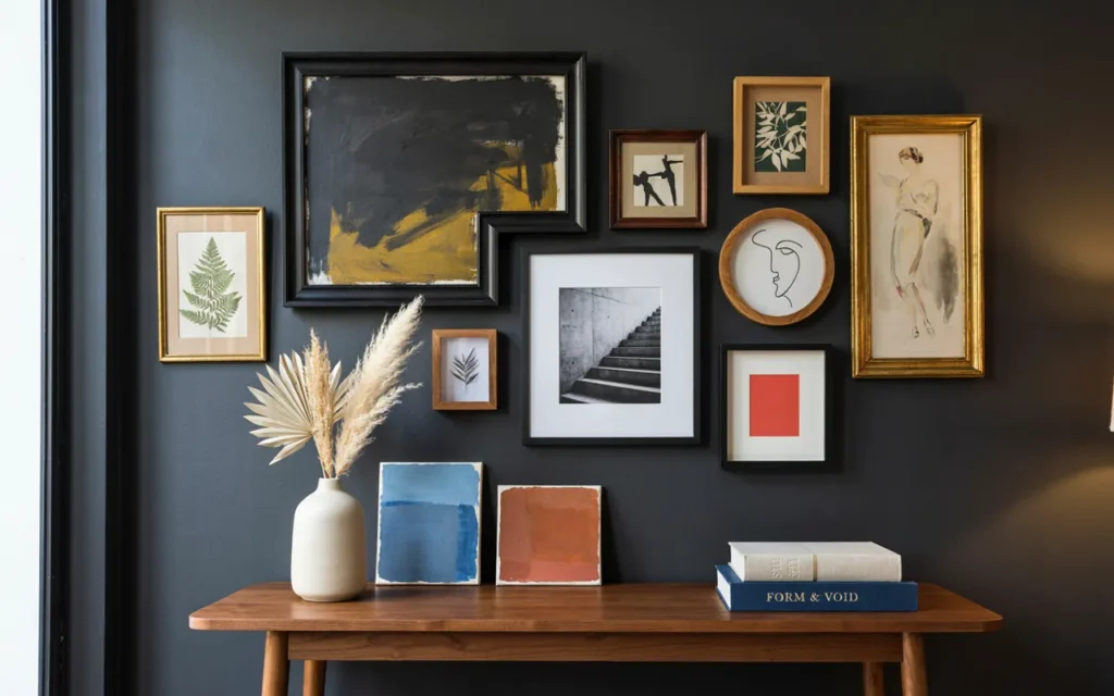 16. Black Wall as a Gallery Backdrop