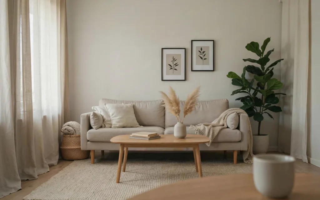 16. Scandinavian Sofa With Clean Lines