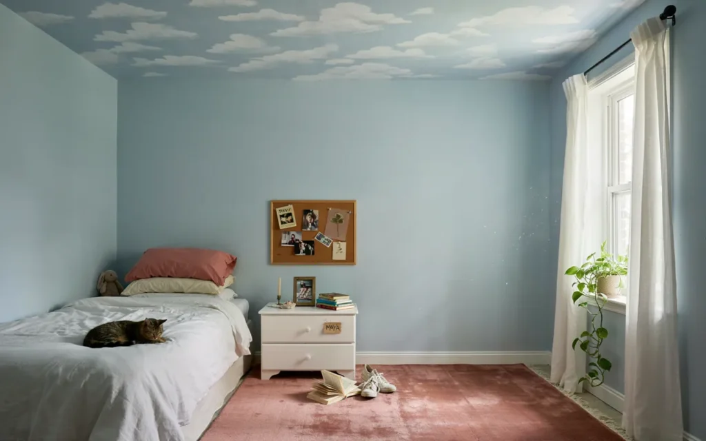 18. A Whimsical Cloud Ceiling