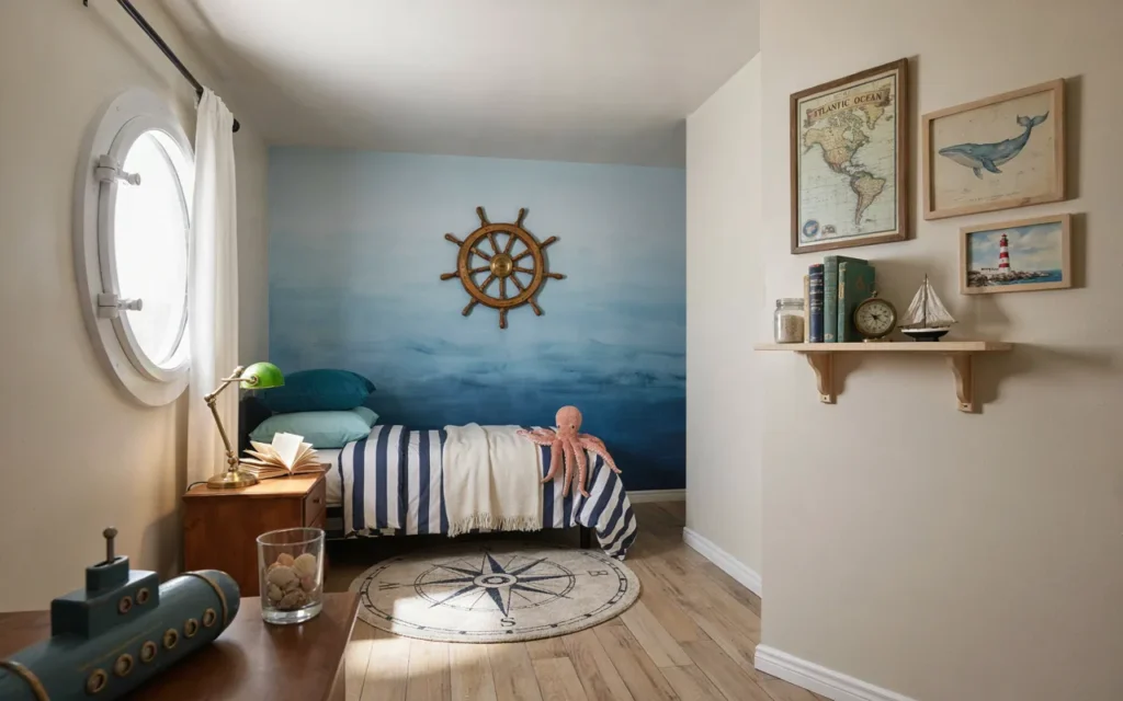 18. Blue Ocean Inspired Bedroom