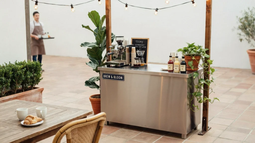 18. Outdoor Weatherproof Coffee Cart