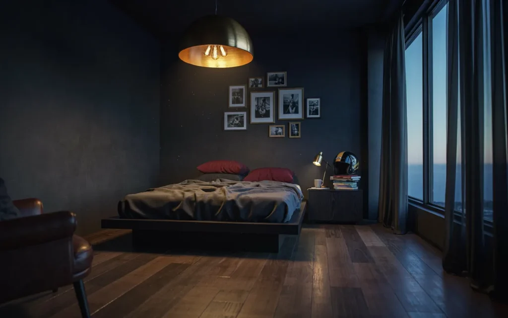 19. Black & Gold Premium Bedroom