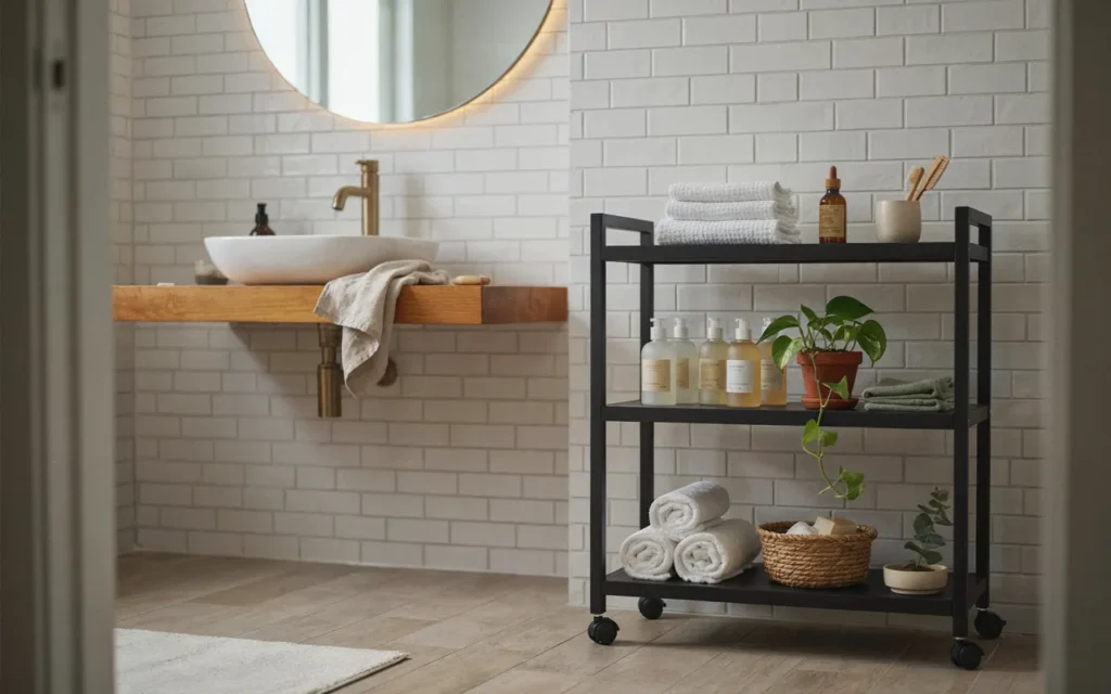 2. Roll In a Slim Storage Cart