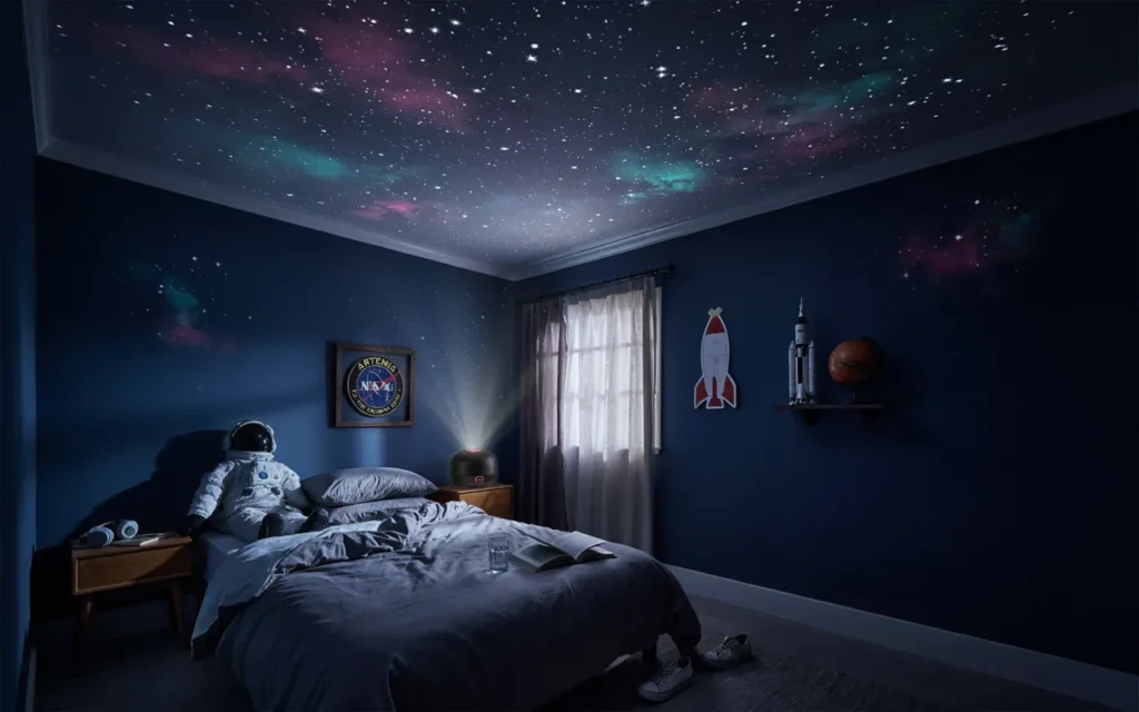 2. Space Explorer Galaxy Bedroom
