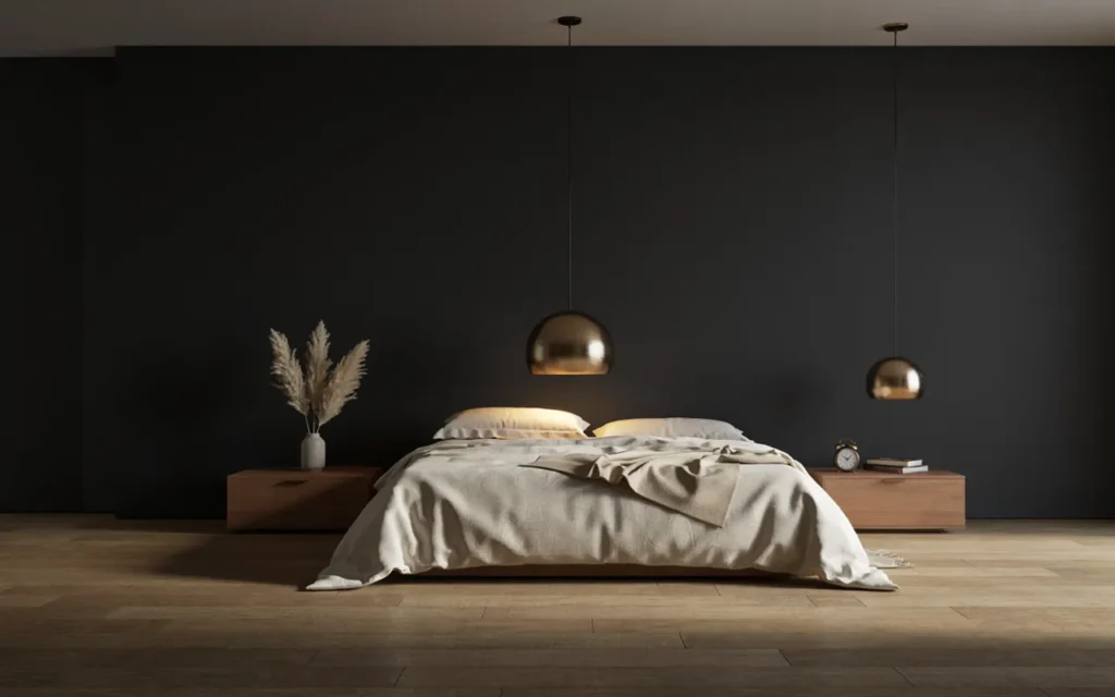 20. Keep the Black Wall Simple and Let Lighting Lead