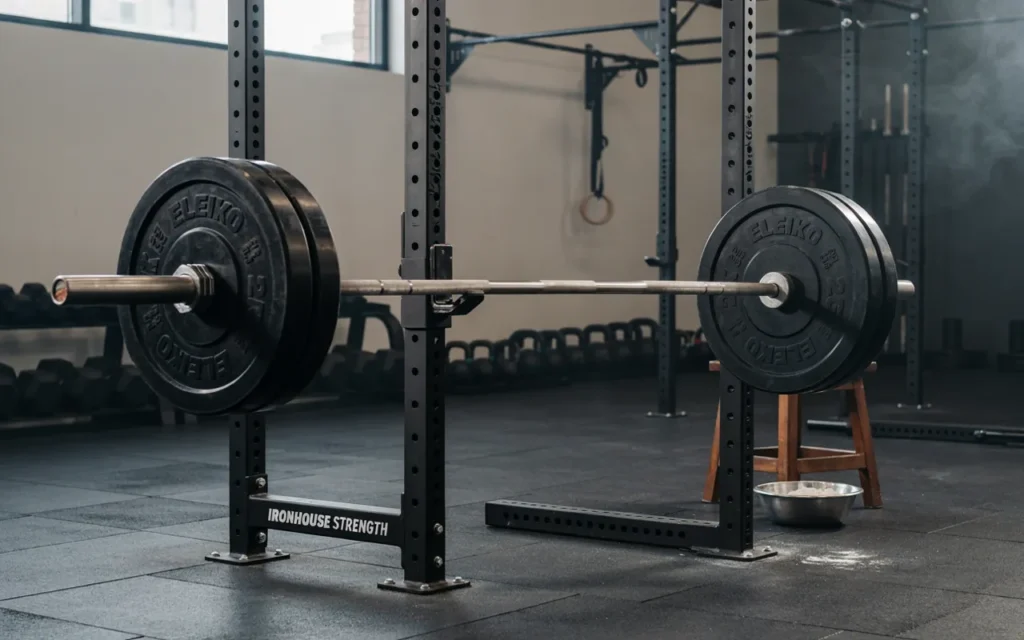 20. Rogue Fitness Ohio Bar + Competition Plates