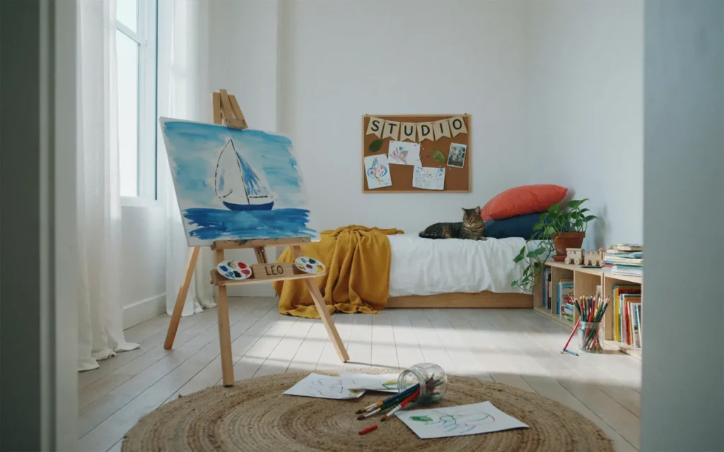 21. Creative Art Studio Bedroom