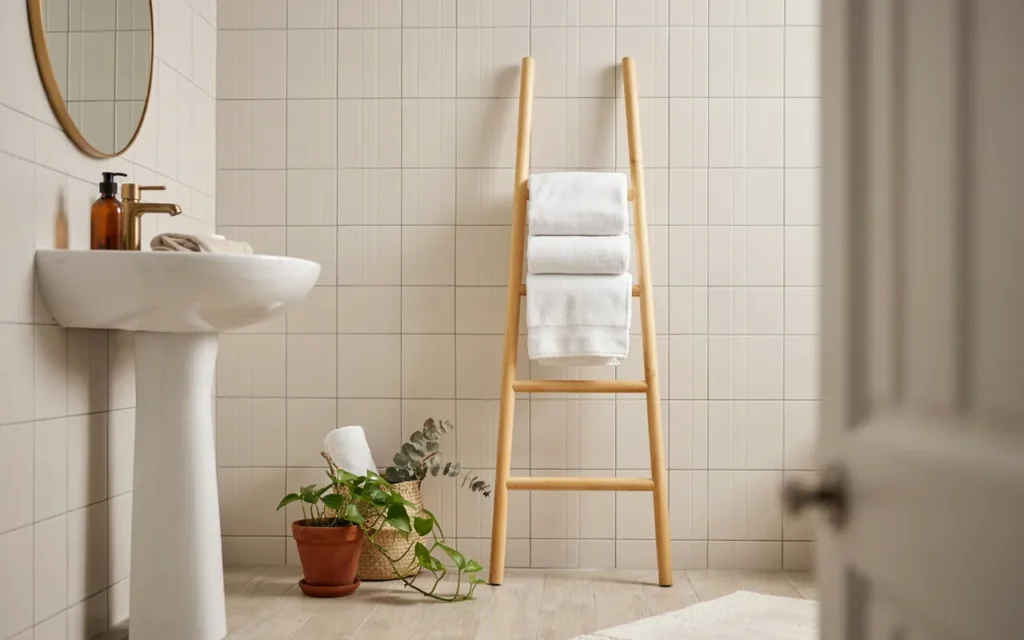 21. Decorate With a Leaning Ladder
