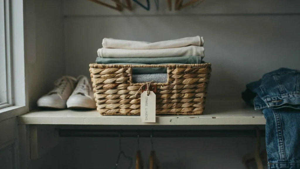 21. Storage Crates for Linens