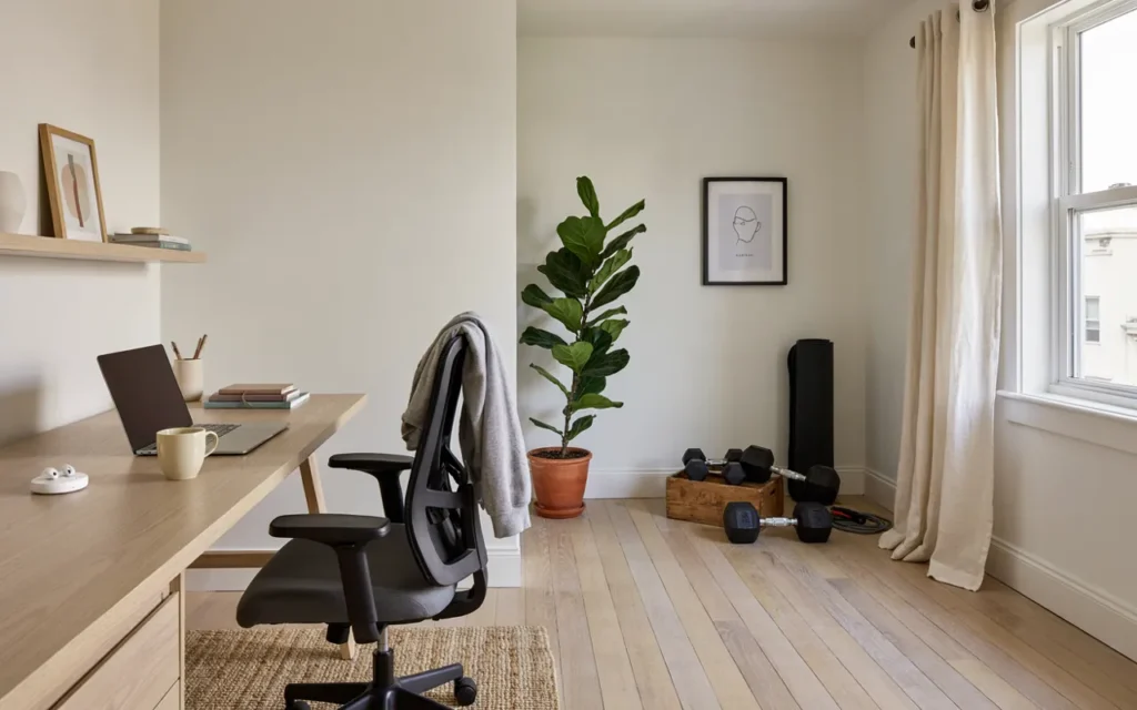 23. Set Up a Gym in a Home Office