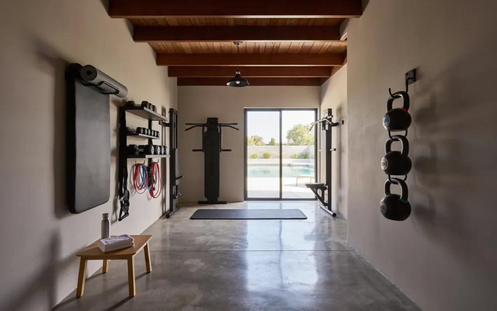 27. Repurpose a Pool House Into a Gym