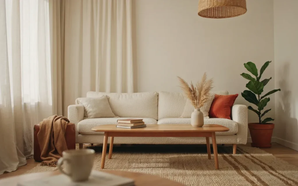 3. Bouclé Sofa for Soft Texture