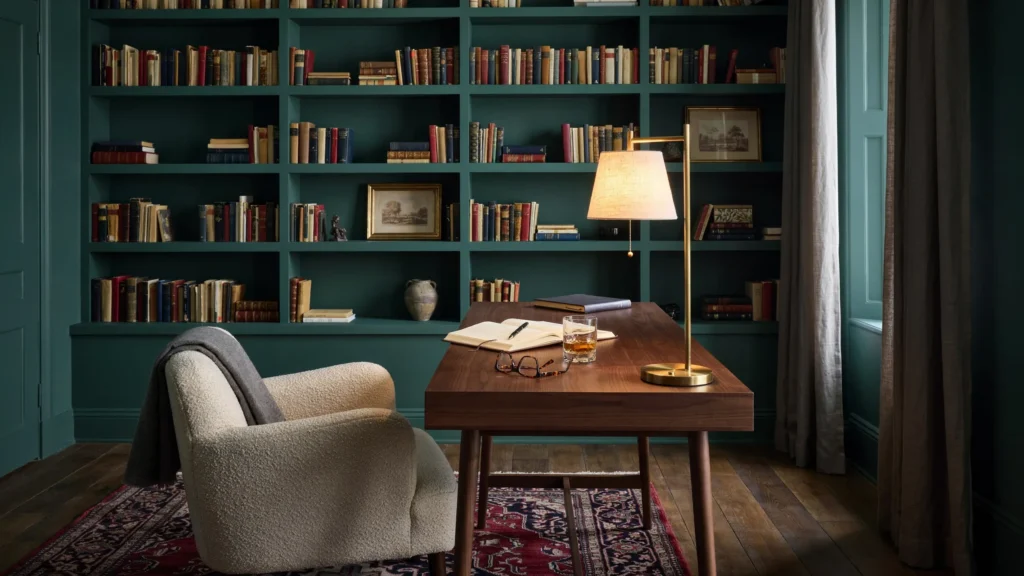 3. Deep Green for a Moody Room