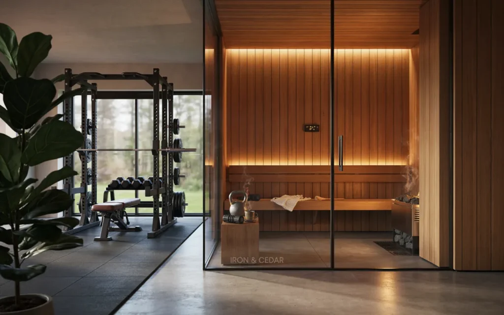 31. Combine a Gym With a Home Sauna