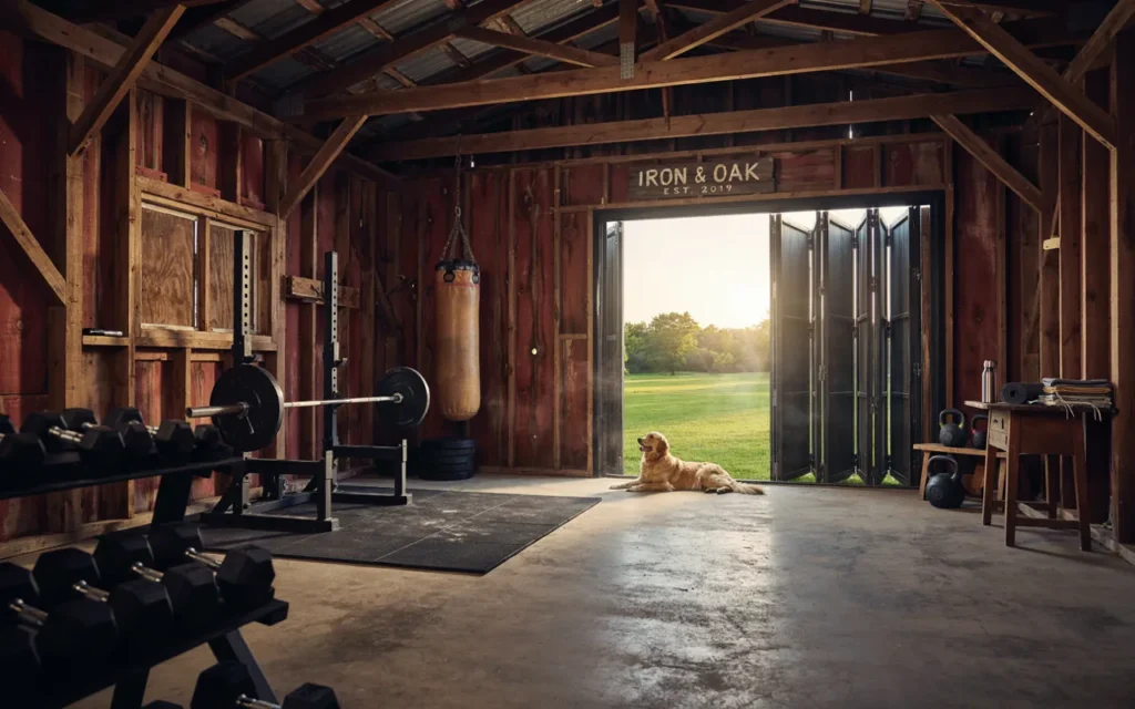 32. Set Up a Home Gym in a Converted Barn